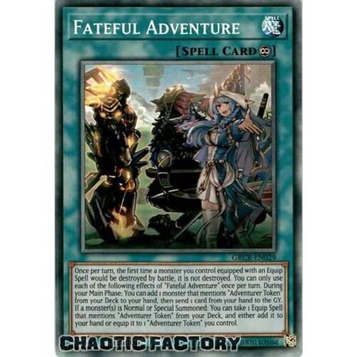 COLLECTORS RARE GRCR-EN029 Fateful Adventure 1st Edition NM