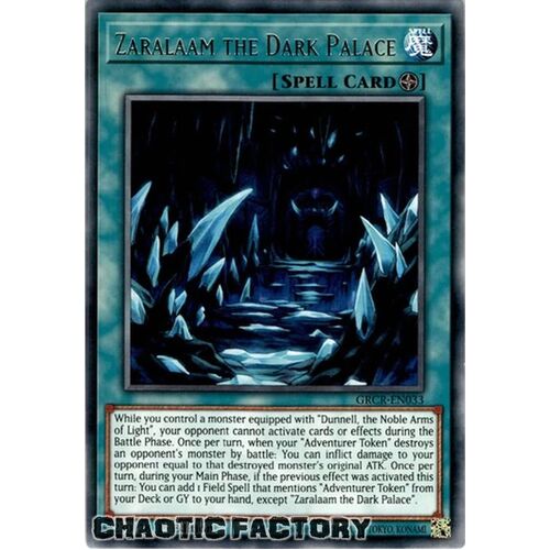GRCR-EN033 Zaralaam the Dark Palace Rare 1st Edition NM
