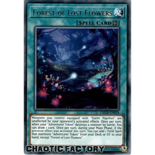 GRCR-EN034 Forest of Lost Flowers Rare 1st Edition NM