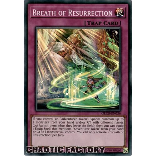 GRCR-EN036 Breath of Resurrection Super Rare 1st Edition NM