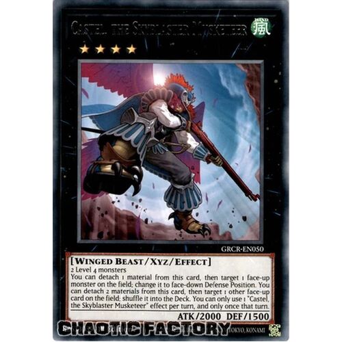 GRCR-EN050 Castel, the Skyblaster Musketeer Rare 1st Edition NM