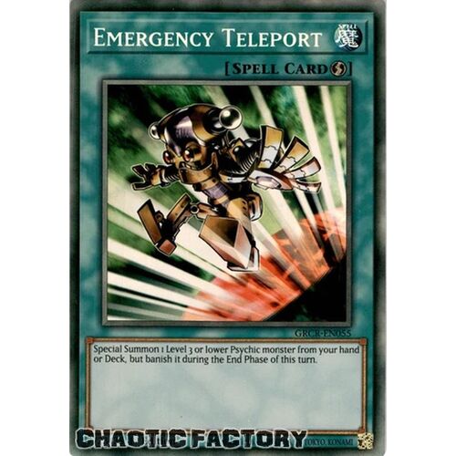 COLLECTORS RARE GRCR-EN055 Emergency Teleport 1st Edition NM