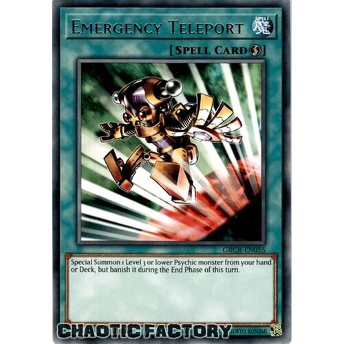 GRCR-EN055 Emergency Teleport Rare 1st Edition NM