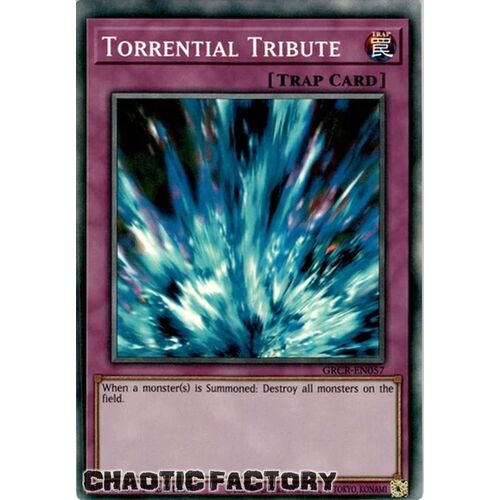 COLLECTORS RARE GRCR-EN057 Torrential Tribute 1st Edition NM