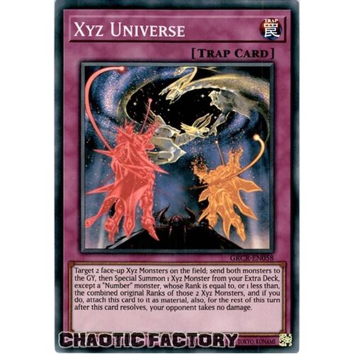 GRCR-EN058 Xyz Universe Super Rare 1st Edition NM