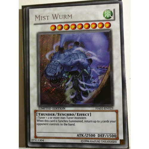 Mist Wurm Secret Rare HA01-EN023 NM LIMITED EDITION