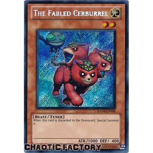 HA04-EN008 The Fabled Cerburrel Secret Rare UNLIMITED Edition NM