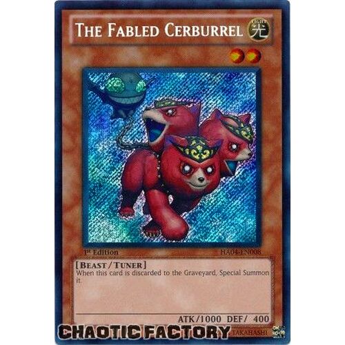 HA04-EN008 The Fabled Cerburrel Secret Rare 1st Edition NM