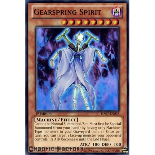 Gearspring Spirit - HA07-EN038 - Super Rare 1st Edition NM