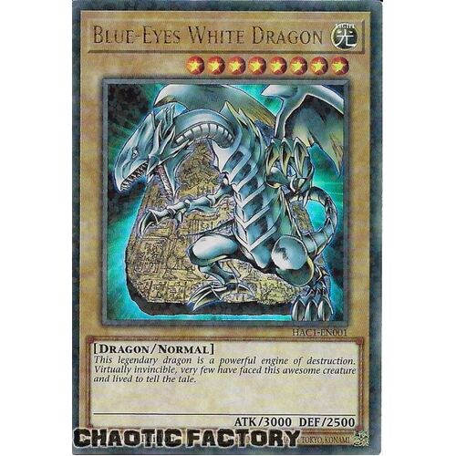HAC1-EN001 Blue-Eyes White Dragon Duel Terminal Ultra Parallel Rare 1st Edition NM