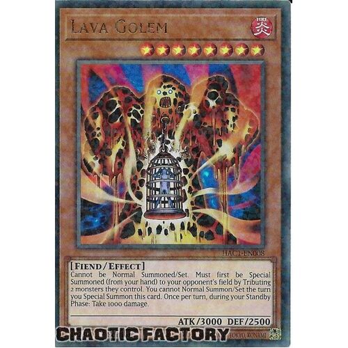 HAC1-EN008 Lava Golem Duel Terminal Ultra Parallel Rare 1st Edition NM