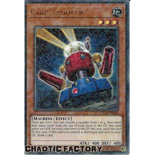 HAC1-EN016 Card Trooper Duel Terminal Ultra Parallel Rare 1st Edition NM