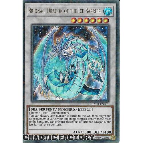 HAC1-EN051 Brionac, Dragon of the Ice Barrier Duel Terminal Ultra Parallel Rare 1st Edition NM