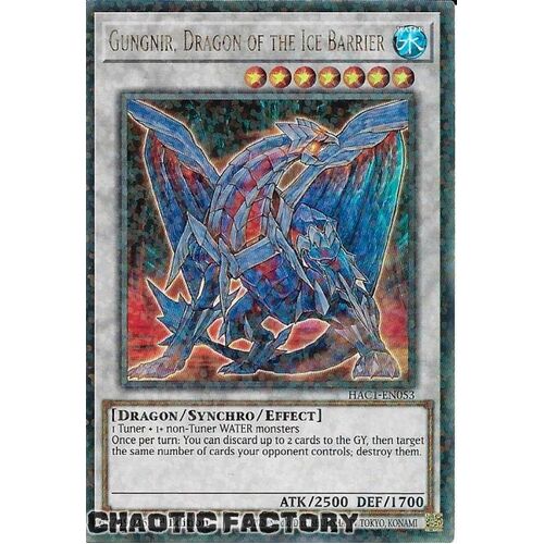 HAC1-EN053 Gungnir, Dragon of the Ice Barrier Duel Terminal Ultra Parallel Rare 1st Edition NM