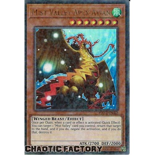 HAC1-EN062 Mist Valley Apex Avian Duel Terminal Ultra Parallel Rare 1st Edition NM