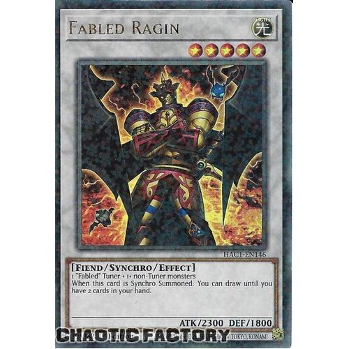 HAC1-EN146 Fabled Ragin Duel Terminal Ultra Parallel Rare 1st Edition NM