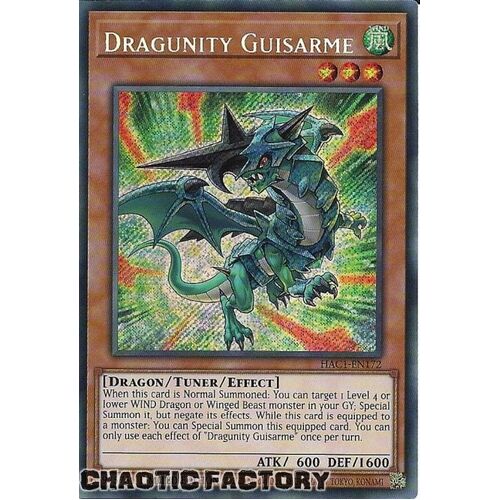 HAC1-EN172 Dragunity Guisarme Secret Rare 1st Edition NM