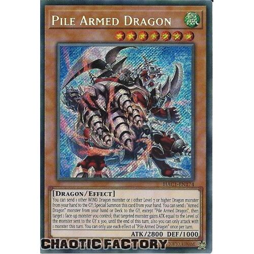 HAC1-EN174 Pile Armed Dragon Secret Rare 1st Edition NM