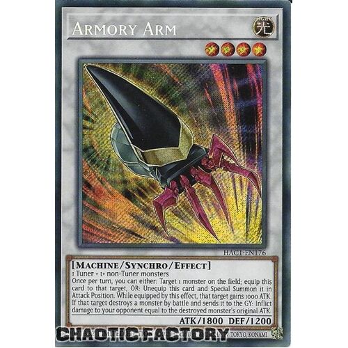 HAC1-EN176 Armory Arm Secret Rare 1st Edition NM