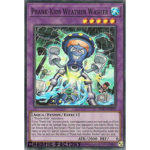 Yugioh HISU-EN018 Prank-Kids Weather Washer Super Rare 1st Edition NM