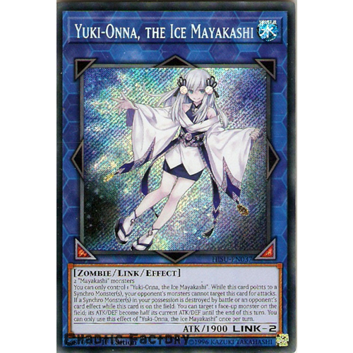 Yugioh HISU-EN037 Yuki-Onna, the Ice Mayakashi Secret Rare 1st Edition NM