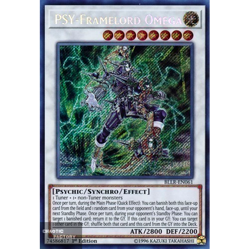 PSY-Framelord Omega - HSRD-EN035 - Secret Rare 1st Edition NM