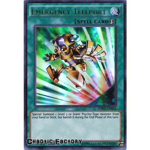 Emergency Teleport - HSRD-EN054 - Ultra Rare 1st Edition NM US PRINT
