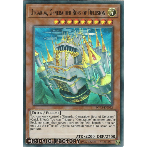 IGAS-EN022 Utgarda, Generaider Boss of Delusion Super Rare 1st Edition NM