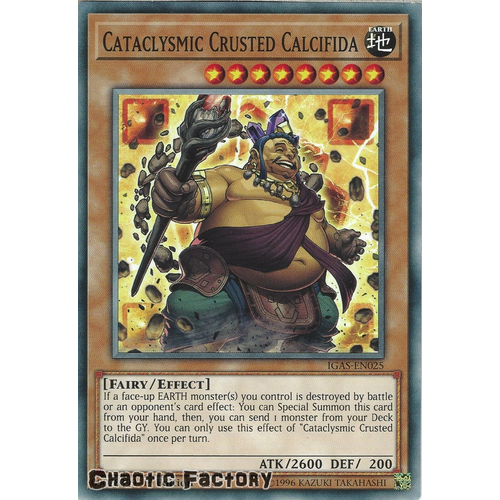 IGAS-EN025 Cataclysmic Crusted Calcifida Common 1st Edition NM