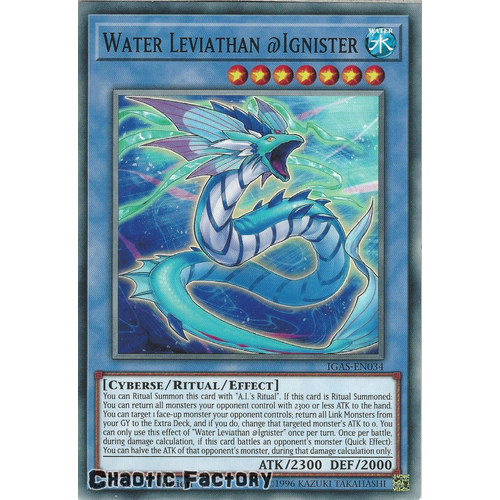 IGAS-EN034 Water Leviathan @Ignister Common 1st Edition NM