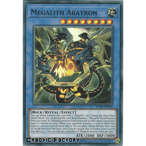 IGAS-EN040 Megalith Aratron Super Rare 1st Edition NM