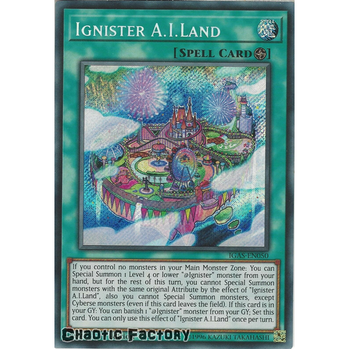 IGAS-EN050 Ignister A.I.Land Secret Rare 1st Edition NM