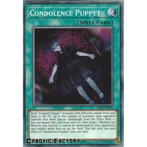 IGAS-EN059 Condolence Puppet Common 1st Edition NM