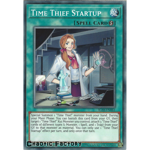 IGAS-EN061 Time Thief Startup Common 1st Edition NM