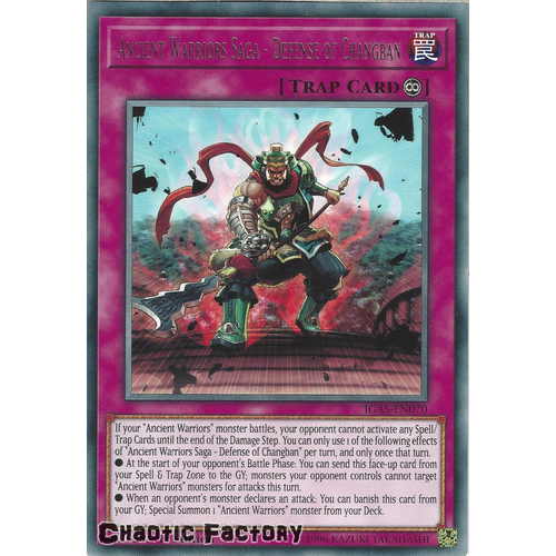 IGAS-EN070 Ancient Warriors Saga - Defense of Changban Rare 1st Edition NM
