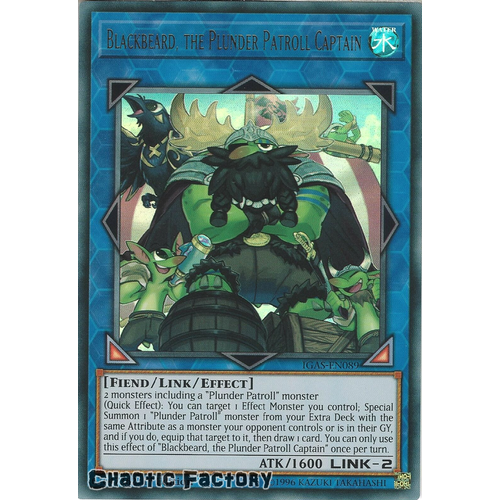 IGAS-EN089 Blackbeard, the Plunder Patroll Captain Ultra Rare 1st Edition NM
