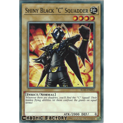 IGAS-EN092 Shiny Black C" Squadder" Common 1st Edition NM