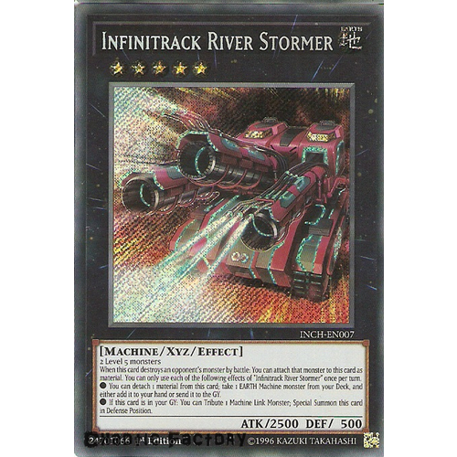 Yugioh INCH-EN007 Infinitrack River Stormer Secret Rare 1st Edtion NM