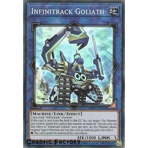 Yugioh INCH-EN010 Infinitrack Goliath Super Rare 1st Edtion NM