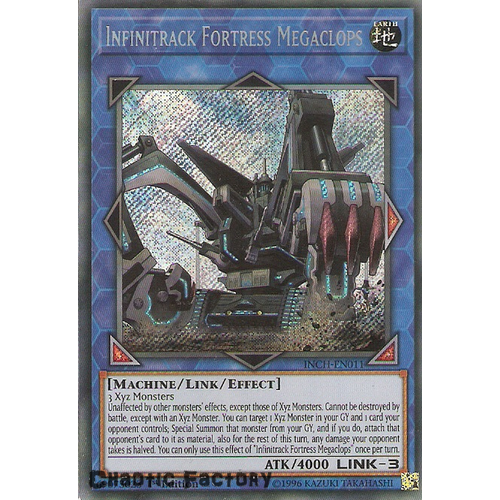 INCH-EN011 Infinitrack Fortress Megaclops Secret Rare 1st Edtion NM