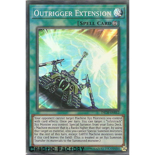 Yugioh INCH-EN012 Outrigger Extension Super Rare 1st Edtion NM