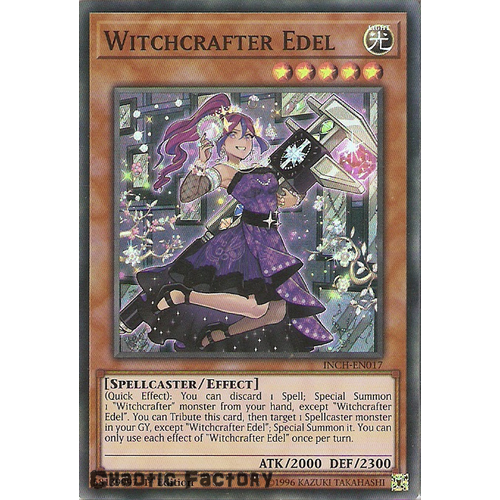 Yugioh INCH-EN017 Witchcrafter Edel Super Rare 1st Edtion NM