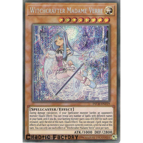 INCH-EN019 Witchcrafter Madame Verre Secret Rare 1st Edtion NM