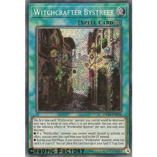 Yugioh INCH-EN024 Witchcrafter Bystreet Secret Rare 1st Edtion NM
