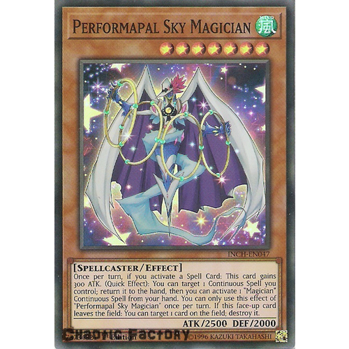 Yugioh INCH-EN047 Performapal Sky Magician Super Rare 1st Edtion NM