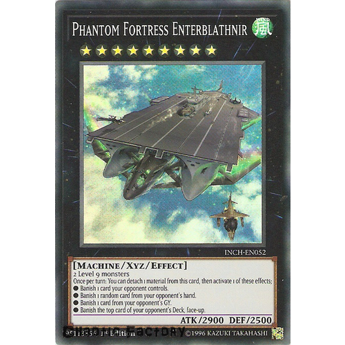 Yugioh INCH-EN052 Phantom Fortress Enterblathnir Super Rare 1st Edtion NM