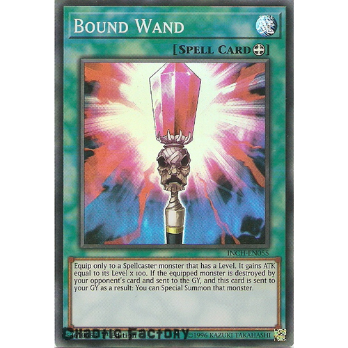 Yugioh INCH-EN055 Bound Wand Super Rare 1st Edtion NM