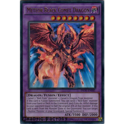 Yugioh Meteor Black Comet Dragon - INOV-EN041 - Ultra Rare 1st Edition NM