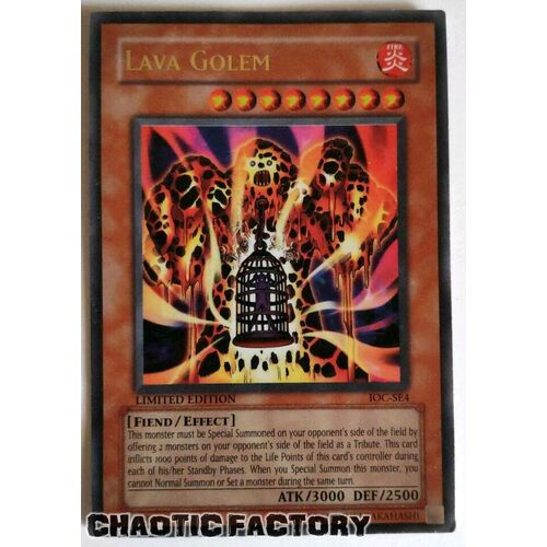 IOC-SE4 Lava Golem Ultra Rare LIMITED EDITION LP