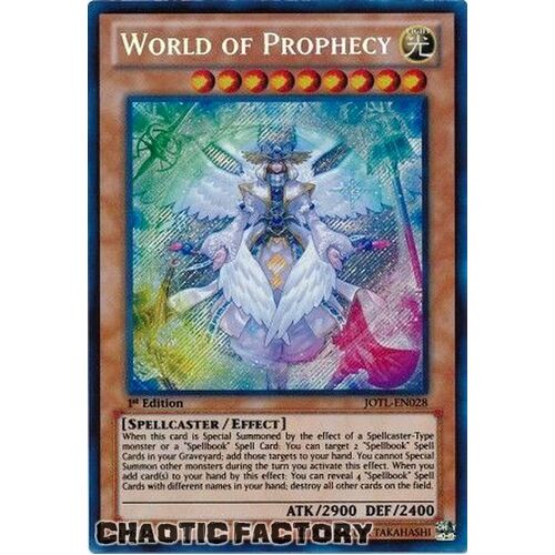 US PRINT World of Prophecy - JOTL-EN028 - Secret Rare 1st Edition NM